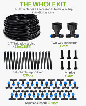HIRALIY two-way adapter supports split irrigation lines