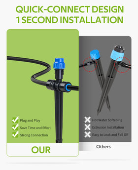 HIRALIY two-way quick-connect fittings simplify fast setup