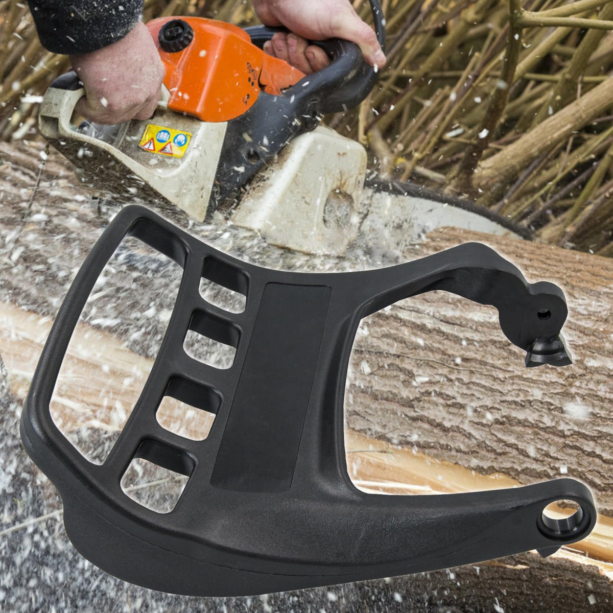 Hirldeea chain brake handle guard for STIHL MS271C, simple replacement part.