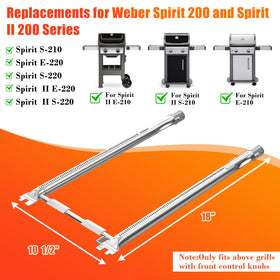 Hisencn 69785 cross-over tube detail in stainless steel ensures efficient flame flow
