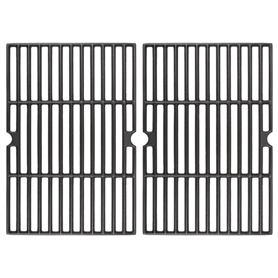 Hisencn cast iron grill grates for Dyna-Glo; two-piece set improves heat distribution