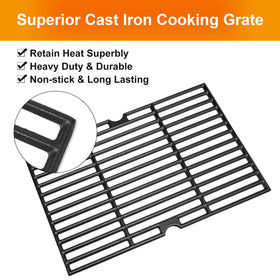 Hisencn two-piece set fits 15.5 by 21 inch grills