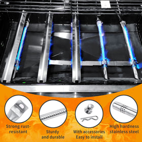 Hisencn adjustable crossover tube 5-9.5 inch supports balanced heat