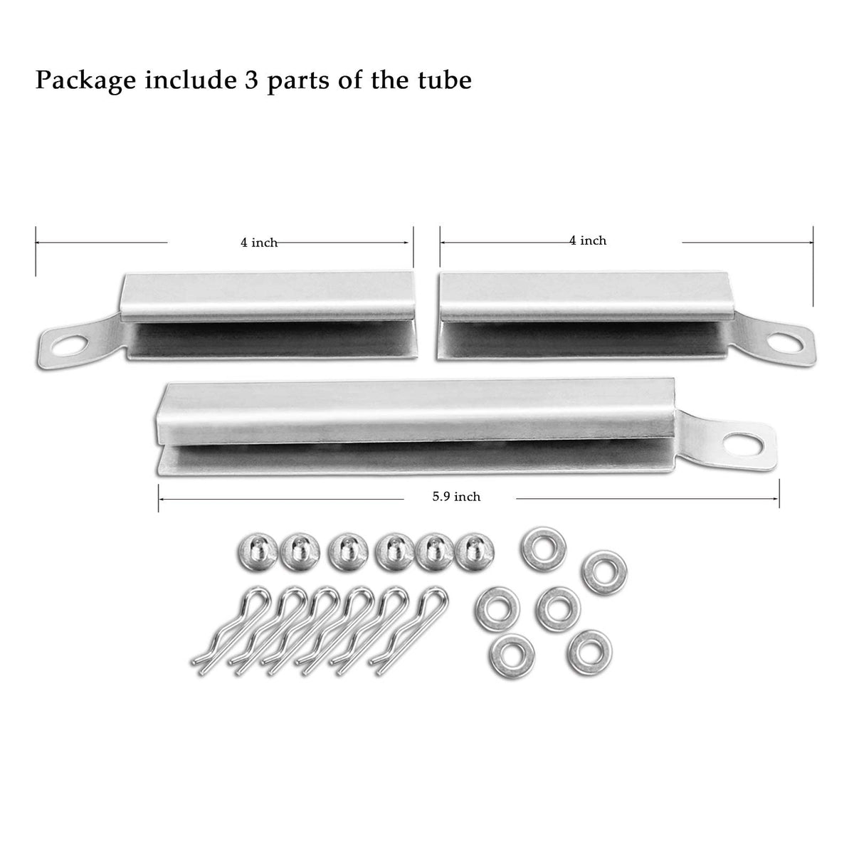 Hisencn adjustable-length tubes from 5 to 9.5 inches for versatile grill fit.