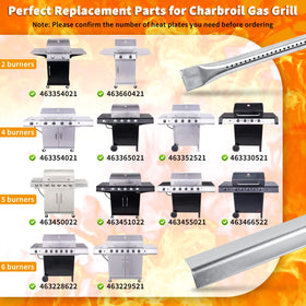 Hisencn burner 15.3 inch for Char-Broil boosts flame coverage and efficiency