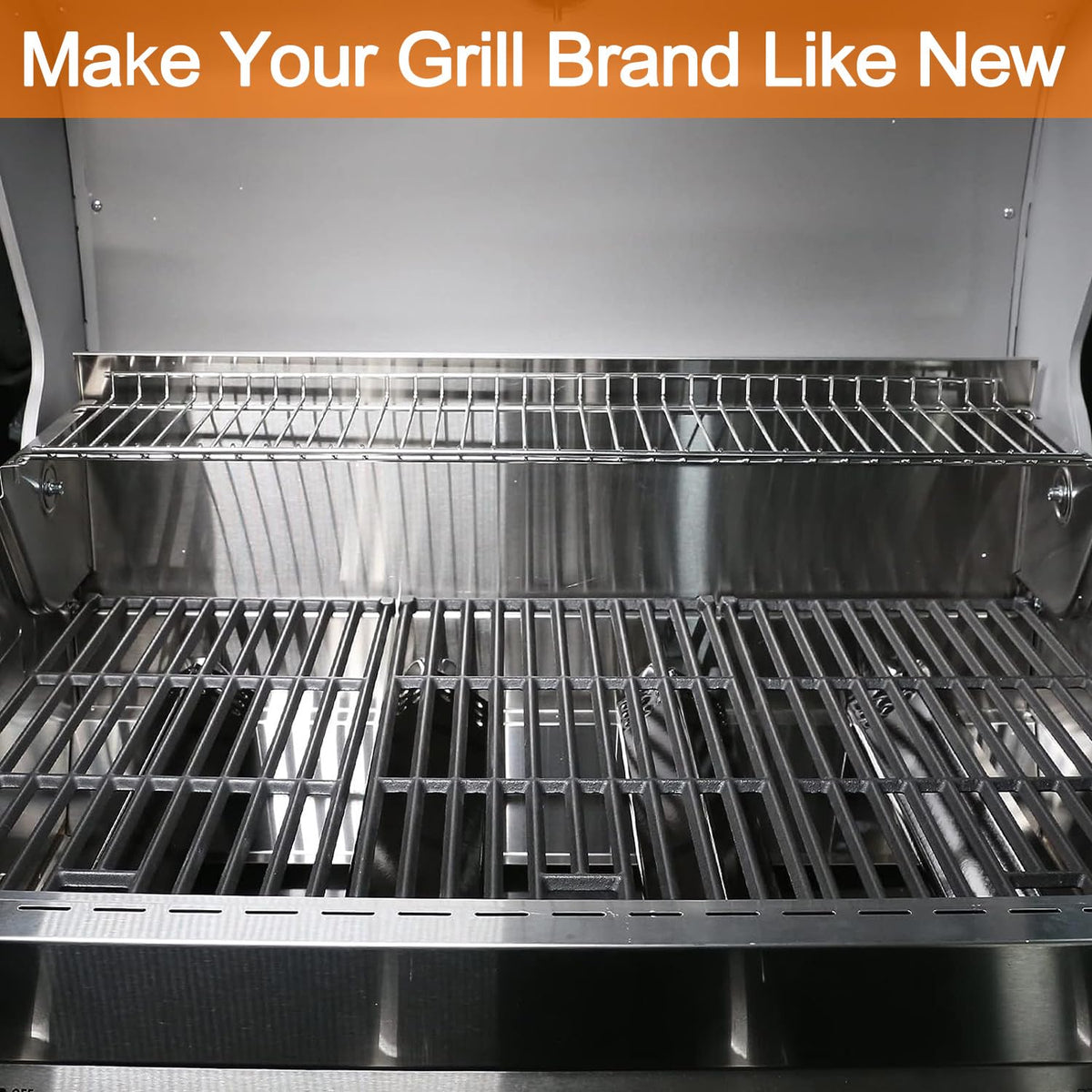 Hisencn cast iron grates for Dyna Glo BGE530PSP ensure rugged durability and even grilling.