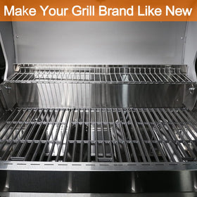 Hisencn cast iron grates for Dyna Glo BGE530PSP ensure rugged durability and even grilling.