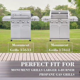 Hisencn cast iron grates for Dyna Glo DGE530SSP balance heat for crisp, even sears.