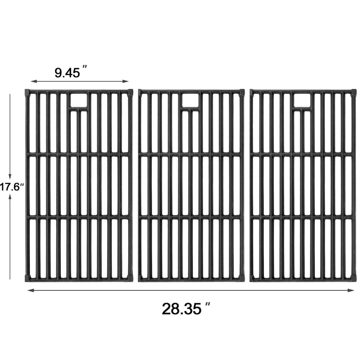 Hisencn cast iron grates for Monument 35633 provide even heating and robust sear marks.