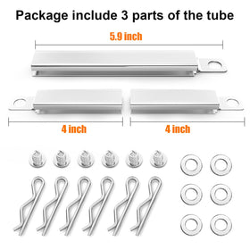 Hisencn Charbroil grill crossover tube, durable stainless steel for reliable heat distribution.