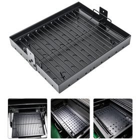 Hisencn expandable charcoal tray shows flexible sizing for different grills.