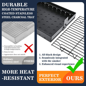 Hisencn tray extends to 28.74 inches for larger grill setups.