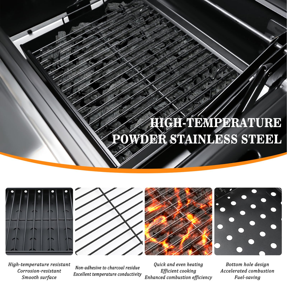 Hisencn charcoal tray fits Pit Boss Memphis I and other compatible models.
