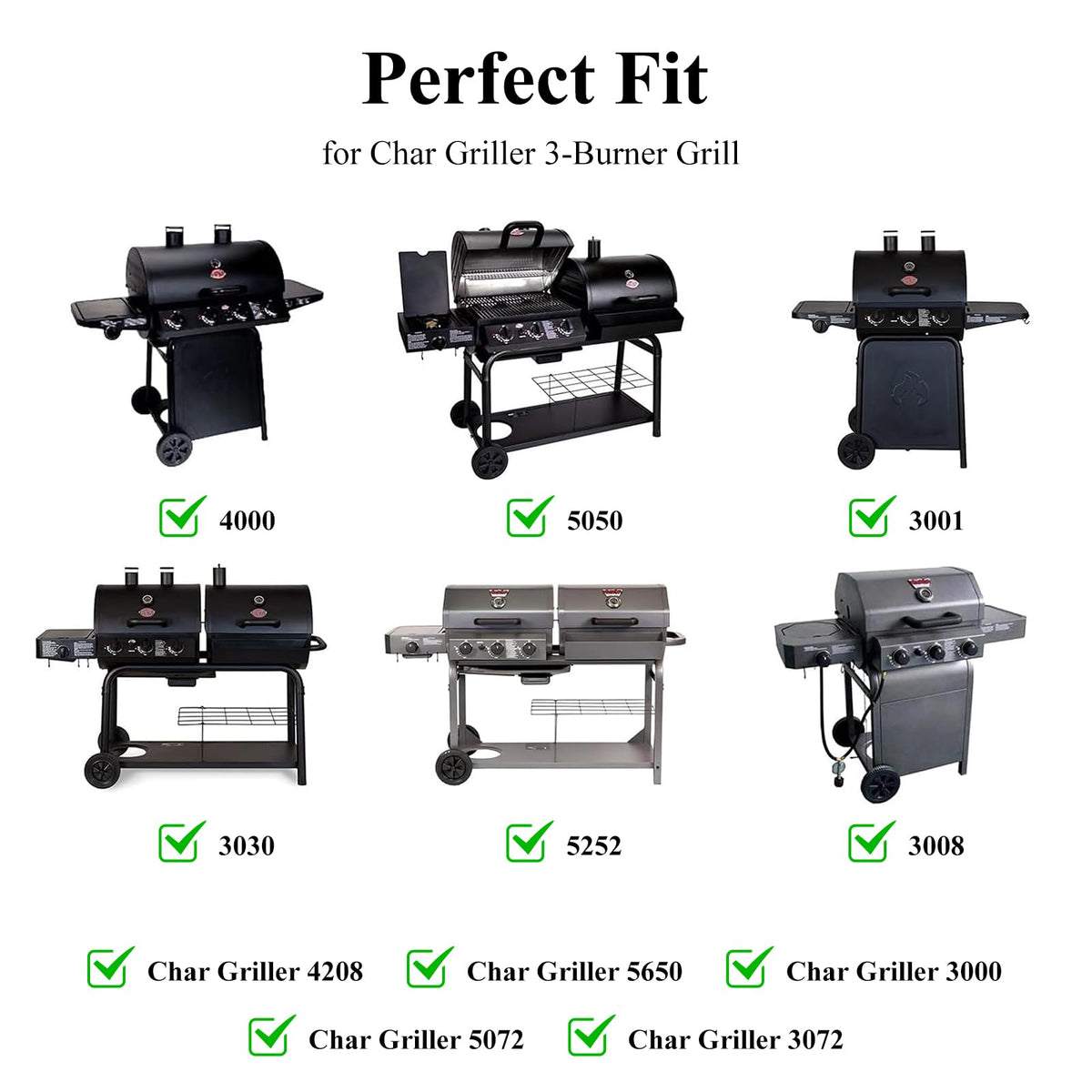 Hisencn Chargriller cooking grates promote even heat distribution and excellent heat retention.