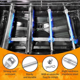 Hisencn 5 to 9.5 inch crossover tube tunes flame height.