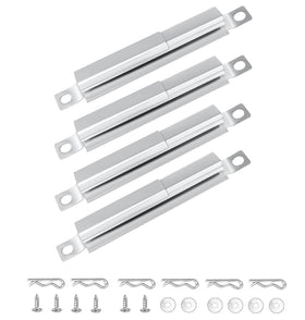 Hisencn four-pack carryover tubes for universal grill fit and durable stainless steel.