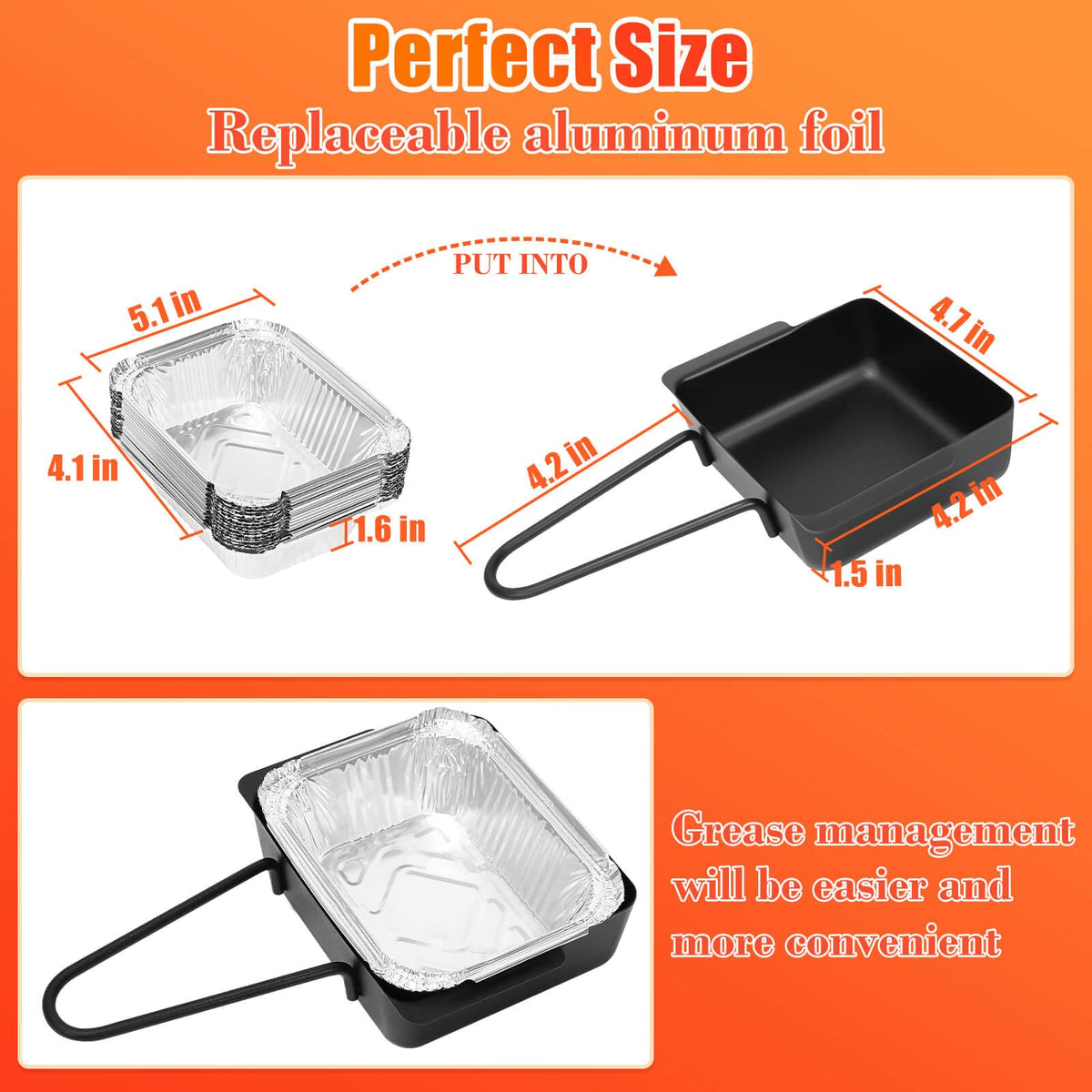 Hisencn grease tray liners 15-pack simplify cleanup during grilling