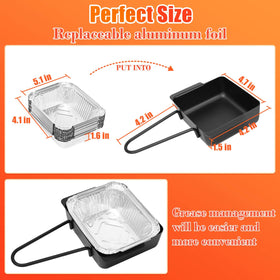 Hisencn grease tray liners 15-pack simplify cleanup during grilling