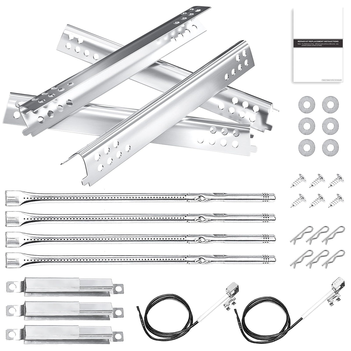 Hisencn burner tube for Charbroil Advantage 4-burner ensures even heat