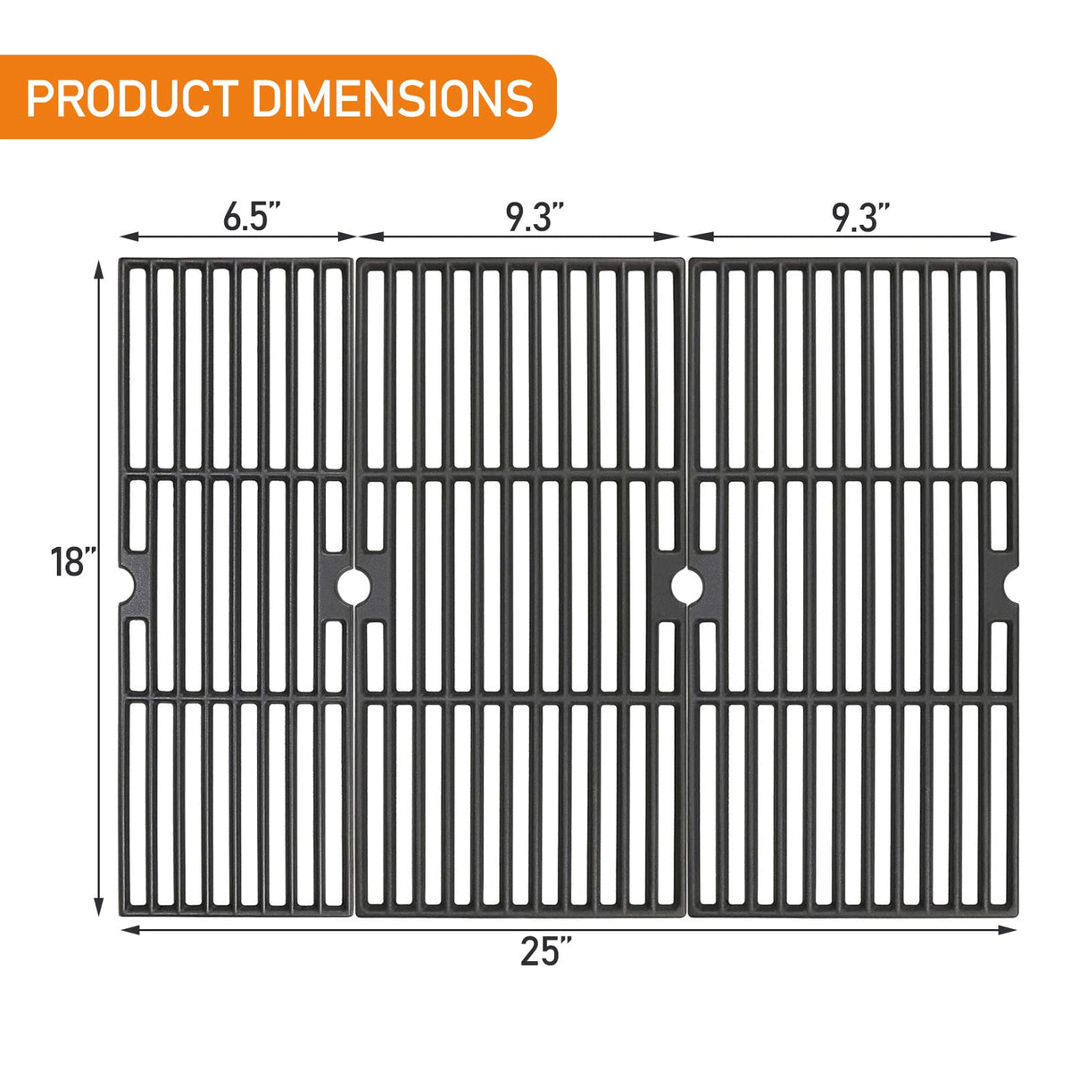 Hisencn grates for Char-Broil Performance 4 burner fit