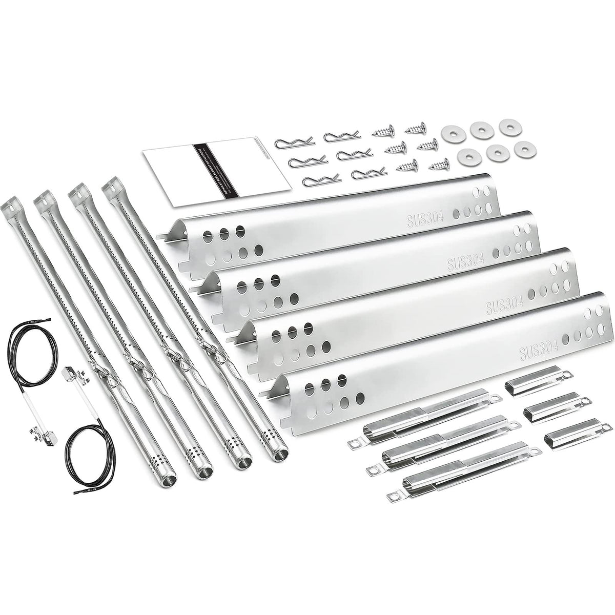 Hisencn heat plate 4-pack distributes heat evenly for consistent grilling