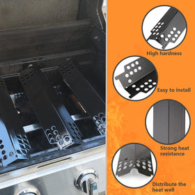 Hisencn heat plate for Charbroil 463439915 guards heat zones and prevents scorching.