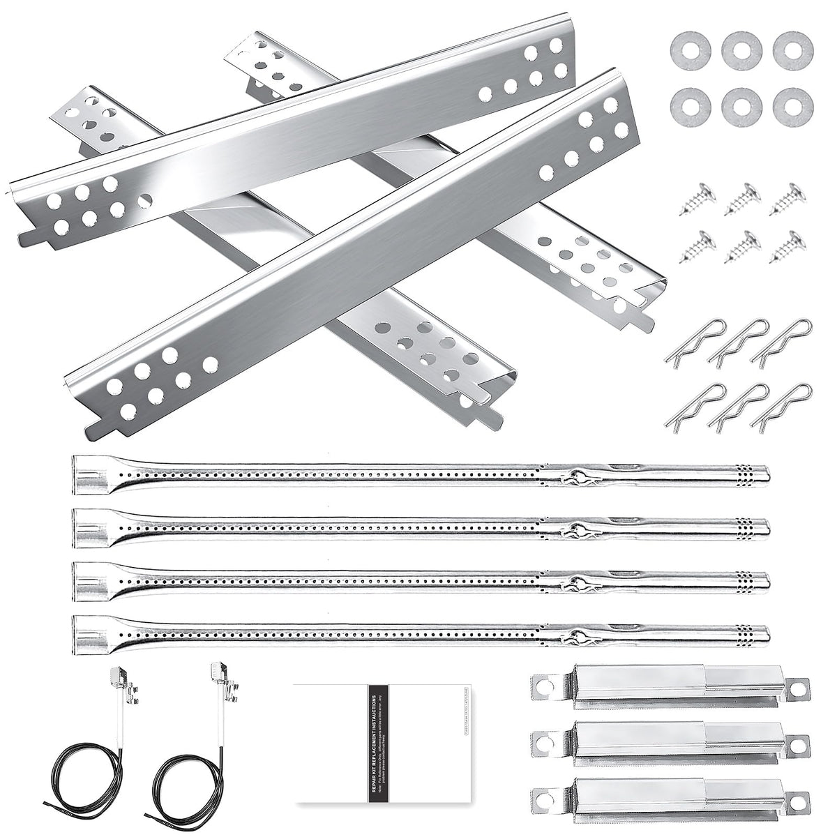 Hisencn heat plates for Charbroil Advantage 4-Burner deliver even cooking.