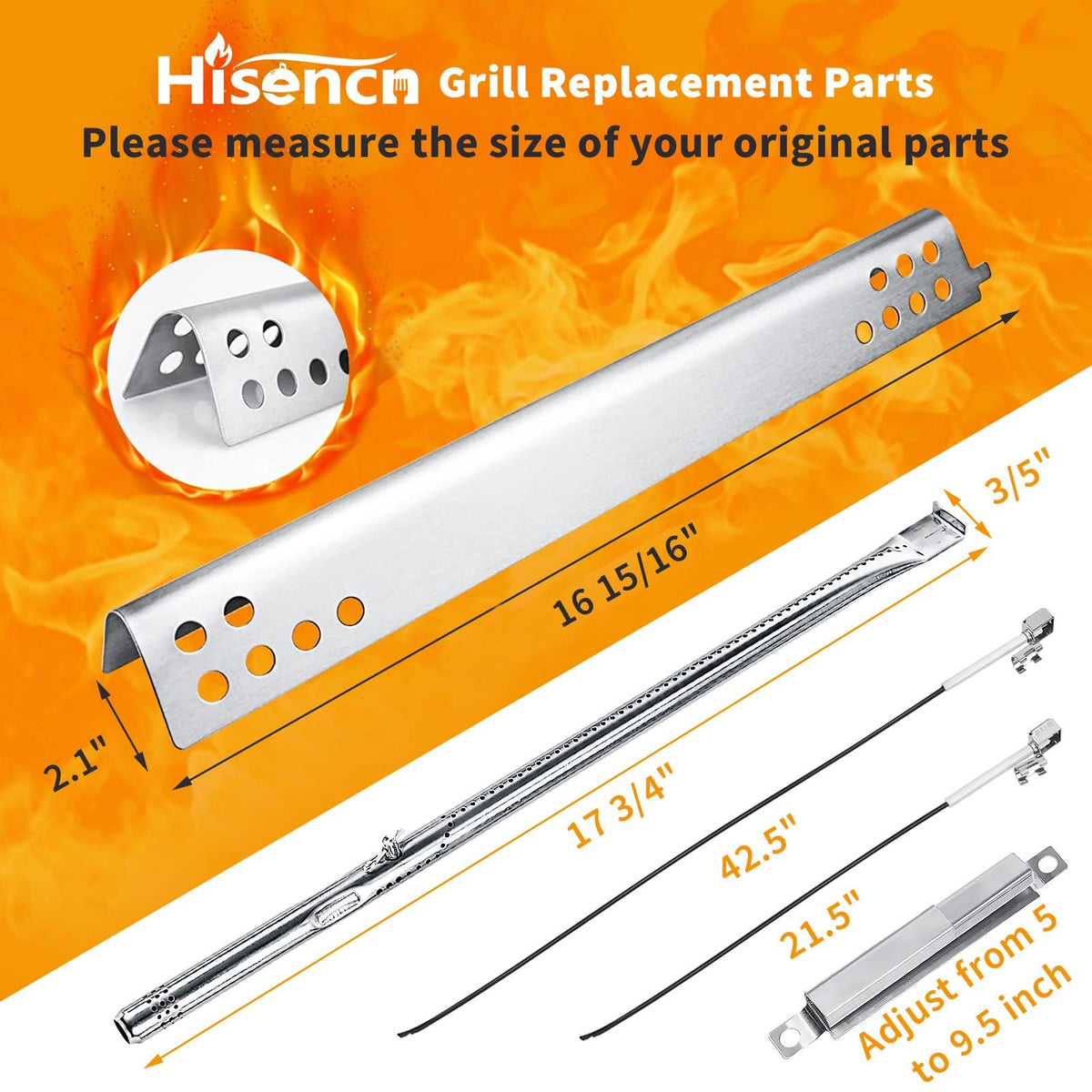 Hisencn igniters pair provides reliable ignition for quick starts