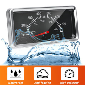 Durable stainless steel body of Hisencn thermometer designed for high heat.
