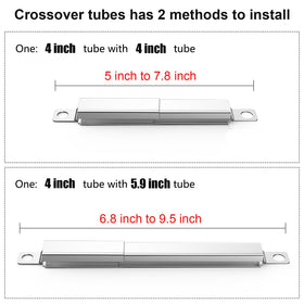 Hisencn universal 304 stainless steel crossover tube for multiple grill models.
