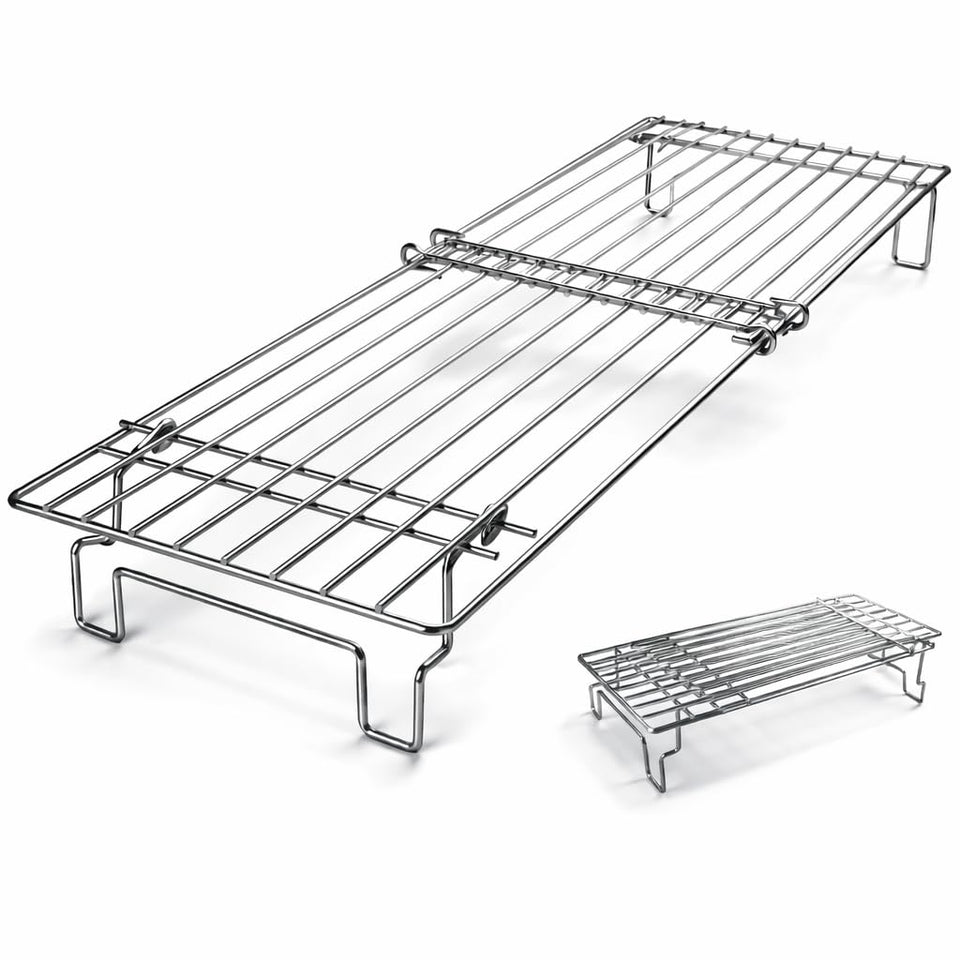 Hisencn universal grill rack extended length fits larger grills for versatile cooking