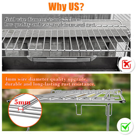 Hisencn grill rack maximizes surface area for multiple items
