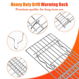 Hisencn stainless steel grill rack durable against heat and weather