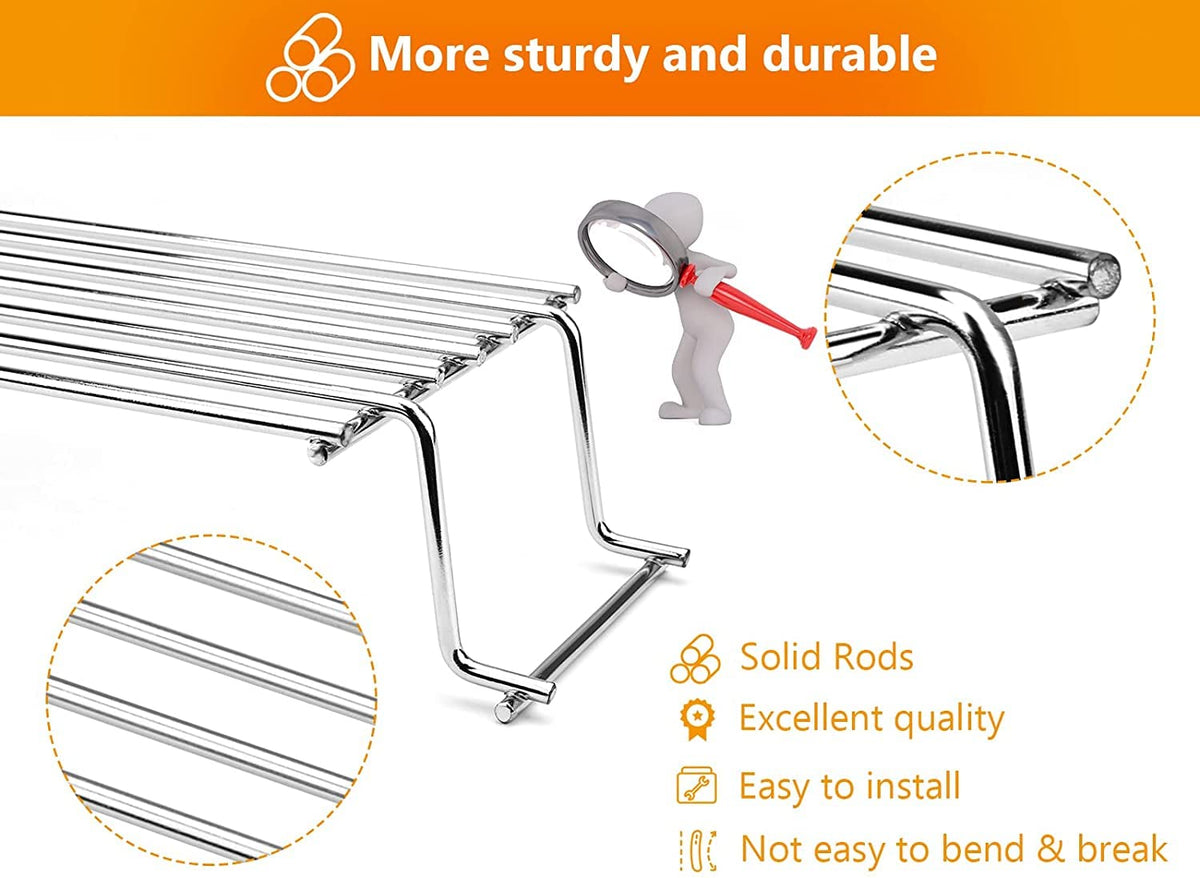 Hisencn warming rack holds 10 buns or 16 wings at steady heat.