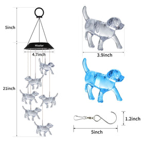 HiSolar High quality ABS wind chime resists fading and weathering.