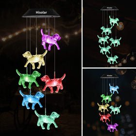 HiSolar LED dog mobile night lights provide magical yard illumination.