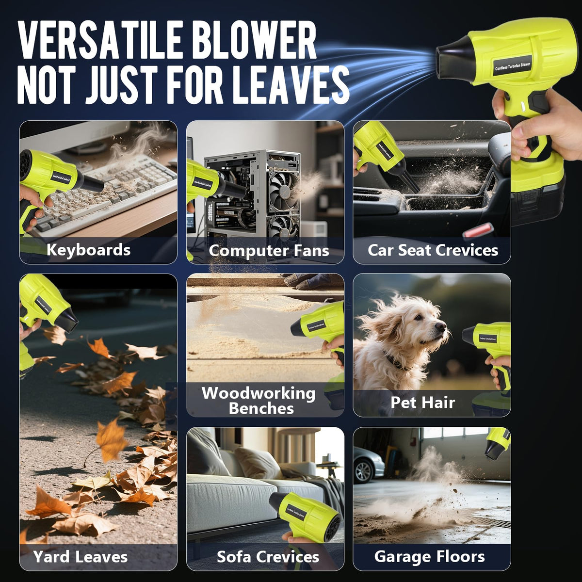 Histely five attachments enhance precision cleaning for keyboards and electronics.
