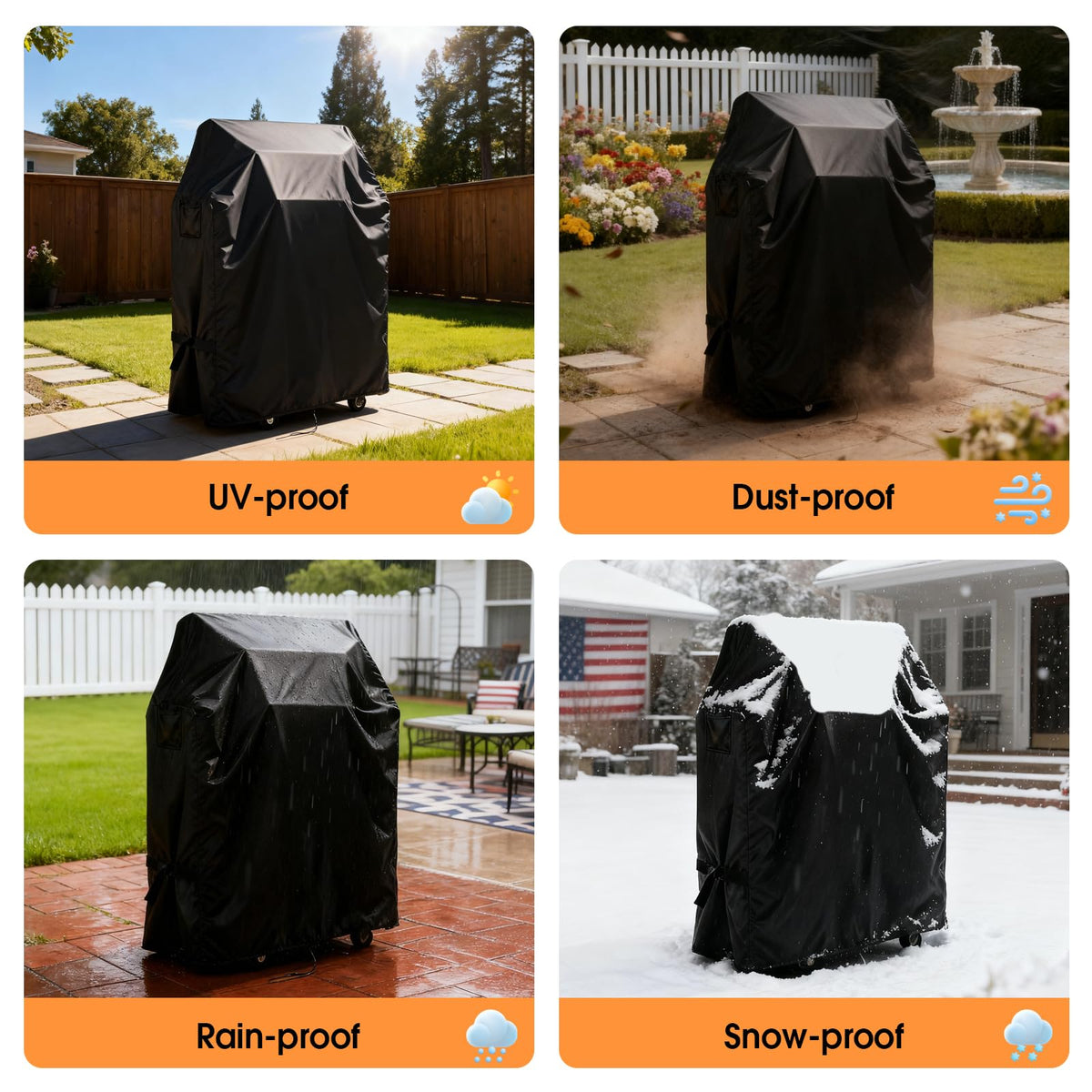 Hiticover all-season outdoor protection for your gas grill