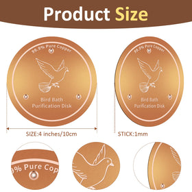 Hivenlly copper disc triple-point detail supports stable water contact