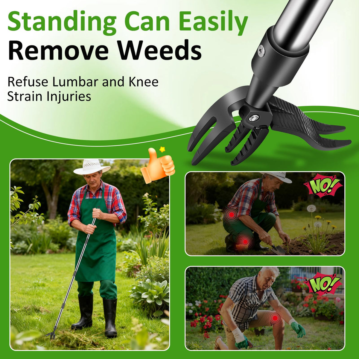 Hivenlly sturdy pedal action adds leverage for soil penetration.