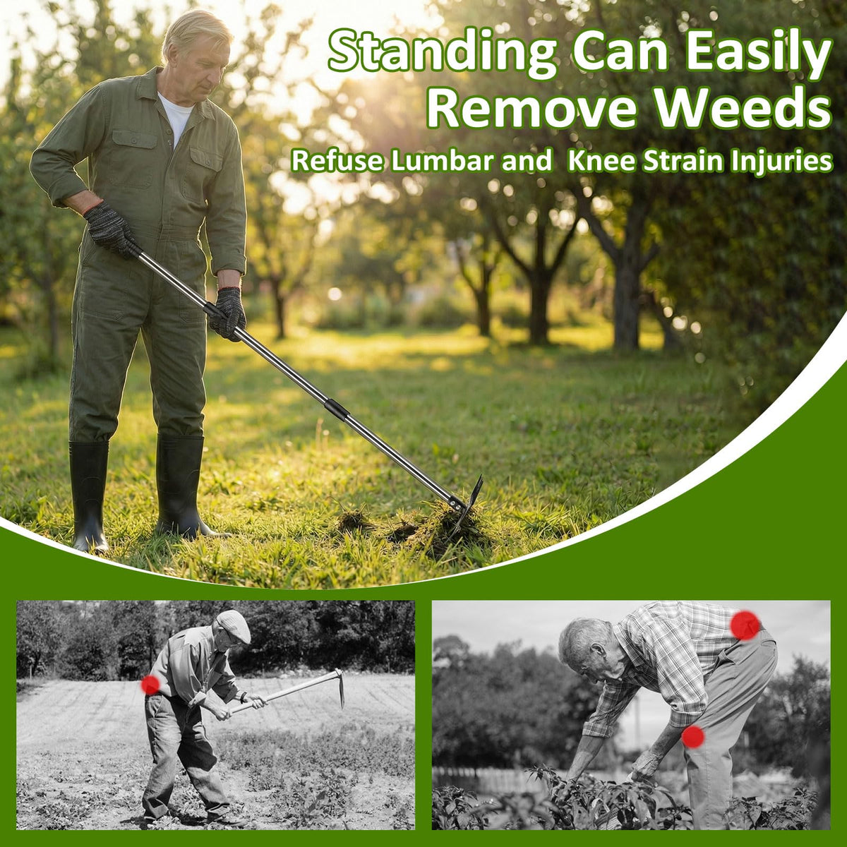 Hivenlly weed puller durable-daily-use stands up to frequent gardening