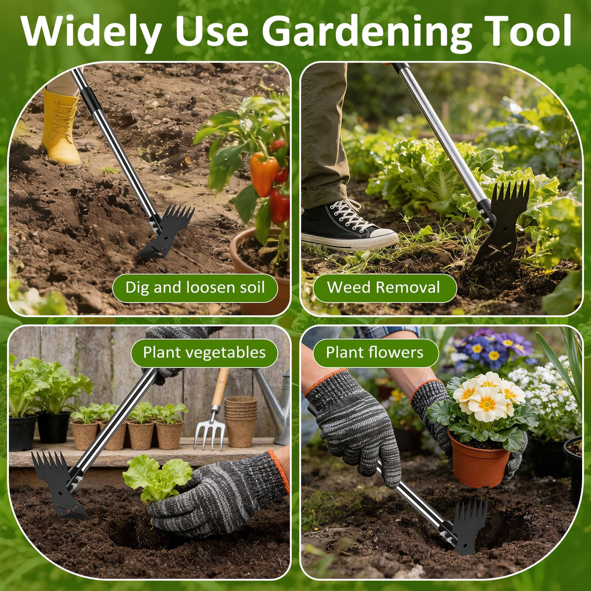 Hivenlly weed puller easy-clean-storage keeps workspace tidy after tasks