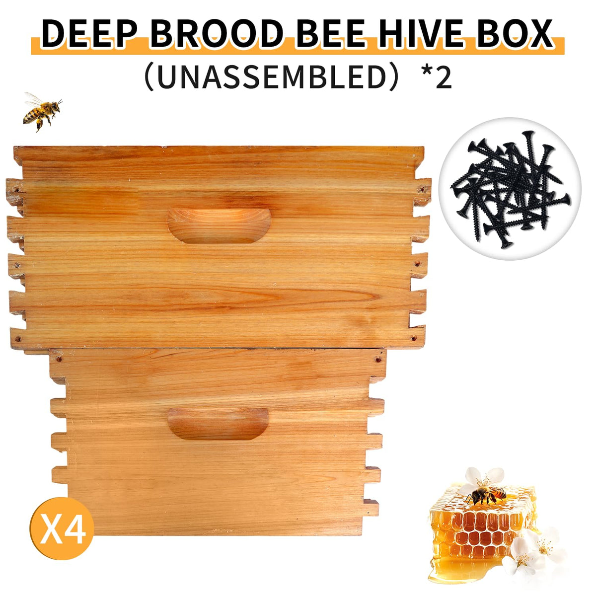 HiveSweet assembly-ready hive box enables efficient setup for new colonies.