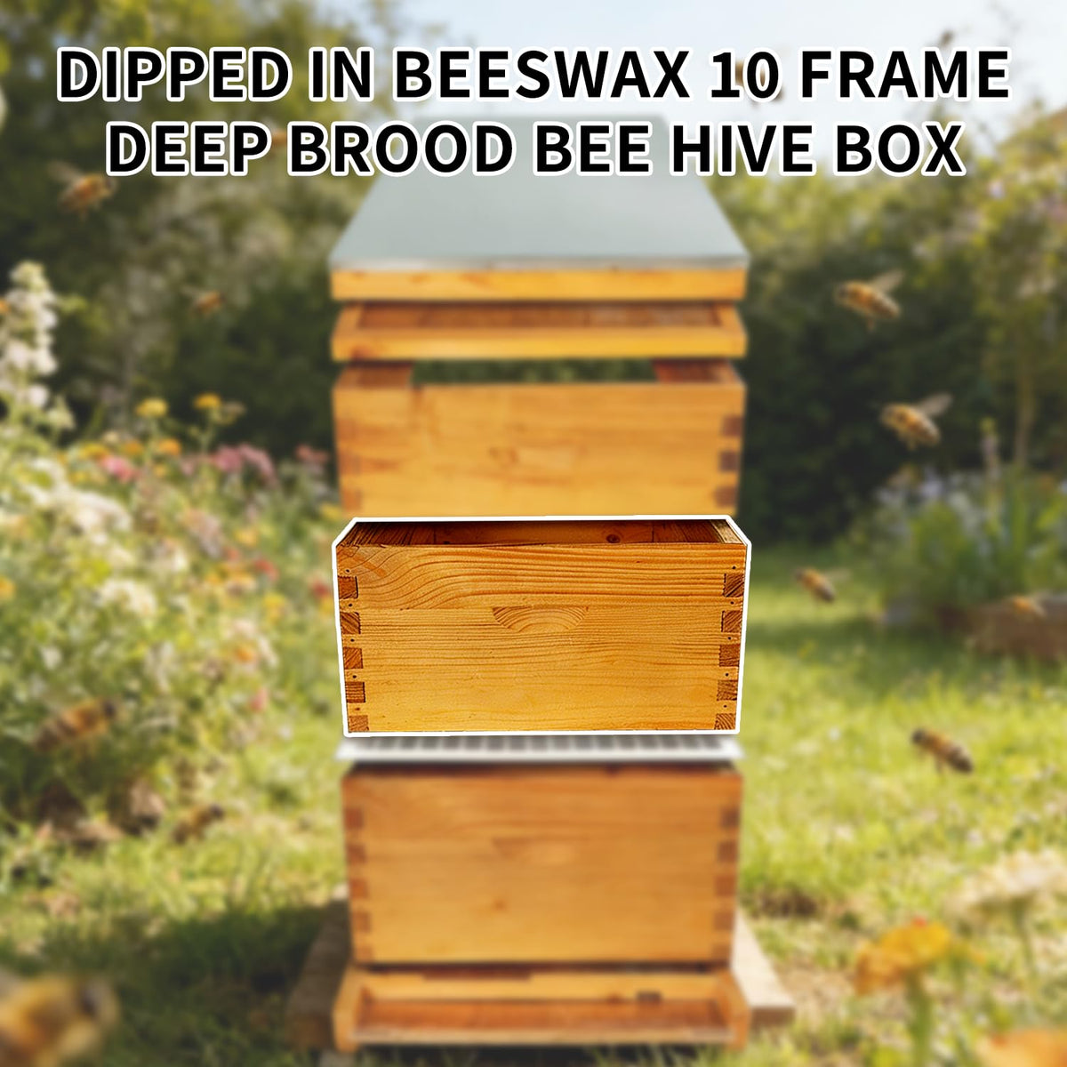 HiveSweet beehive frames and nails pack facilitates straightforward assembly.