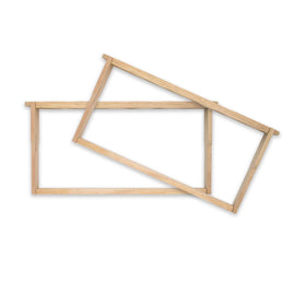 HiveSweet Langstroth frames close-up showing nails included for secure assembly