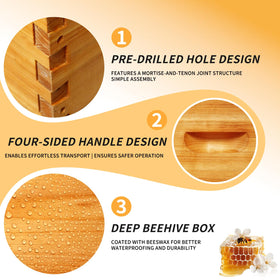 HiveSweet dovetail assembly box ready for quick secure beekeeping setup.