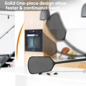 Hiway swatter with non-slip long handle for fast, precise swats.