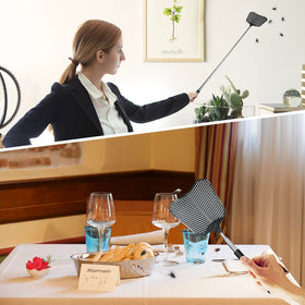 Hiway extendable stainless-steel pole enables tall reach and stable swatting