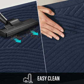 HIYARD blue welcome mat ideal for porches, entryways, and patio decor.