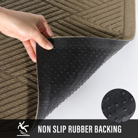 HIYARD front door mat—non-slip backing keeps it in place.